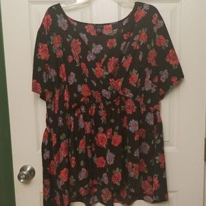Torrid cross top plus size